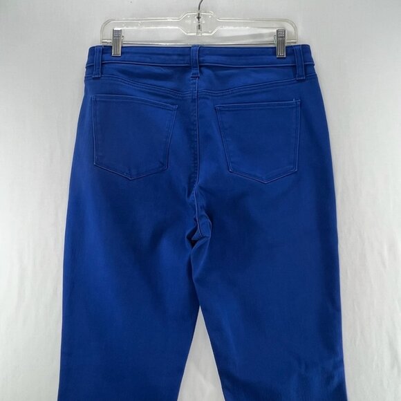 Talbots Flawless Slim Ankle Jeans Womens 10 Mid Rise Stretch Denim Zip Fly Blue - Picture 5 of 13